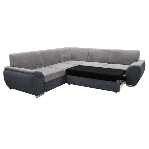 Sedacia súprava, látka Soro 97 tmavosivá/90 sivá, ľavá, EMILY ROH