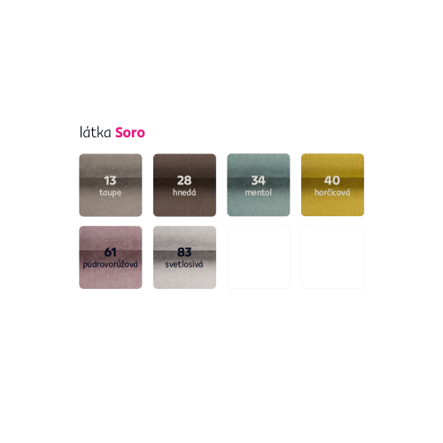 Sedacia súprava, látka Soro 97 tmavosivá/90 sivá, ľavá, EMILY ROH