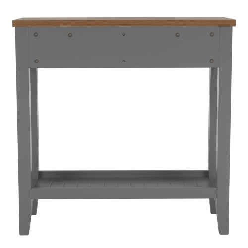 Konzolový stolík, sivá/svetlý orech, JEREVAN