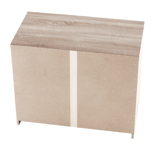 3 šuplíková komoda, dub sonoma,  HANY NEW 003