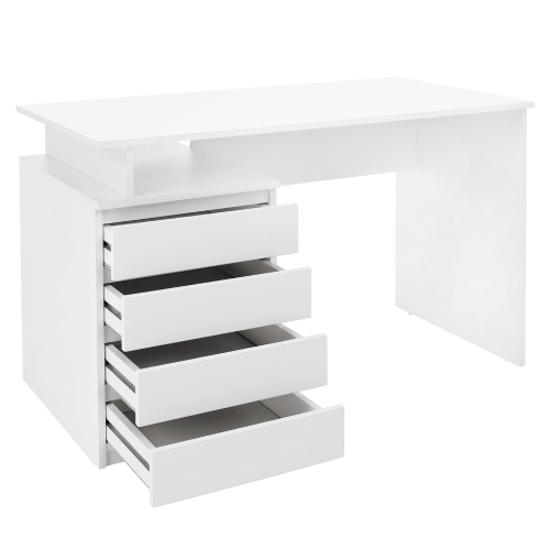 PC stôl, biela, HANY NEW