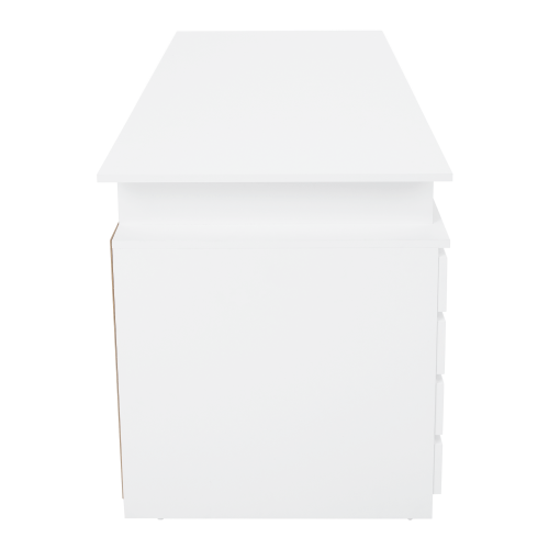 PC stôl, biela, HANY NEW