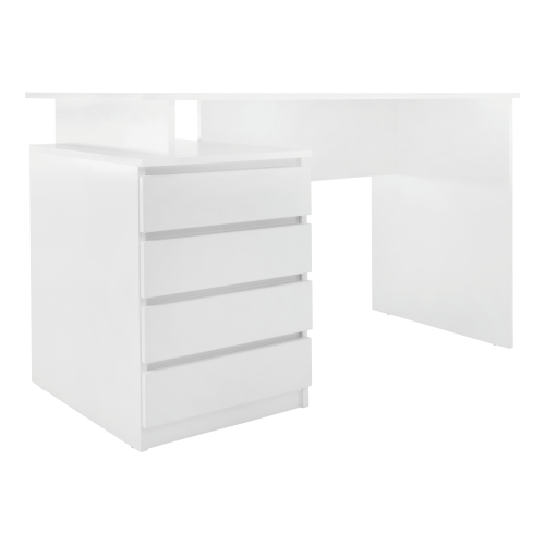 PC stôl, biela, HANY NEW