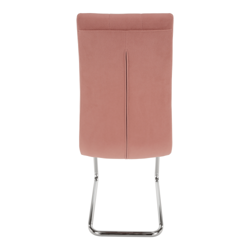 Jedálenská stolička, ružová Velvet látka/chróm, SALOMA NEW Jedálenská stolička, ružová Velvet látka/chróm, SALOMA NEW