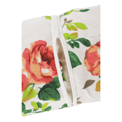 Závesné kreslo, biela/vzor kvety, KALEA 2 NEW