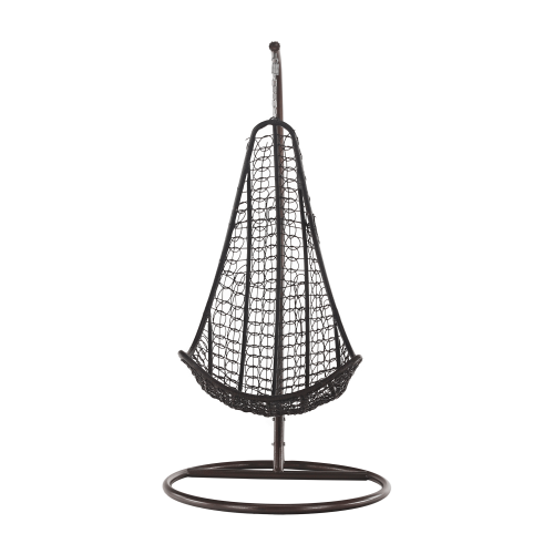 Závesné kreslo, hnedá/krémová, KALEA 2 NEW