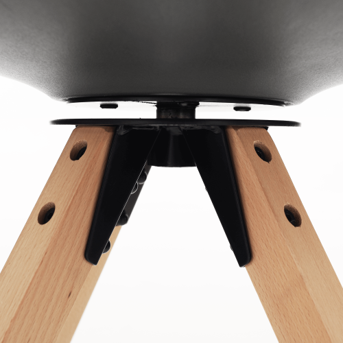 Štýlová otočná stolička, tmavosivá, ETOSA