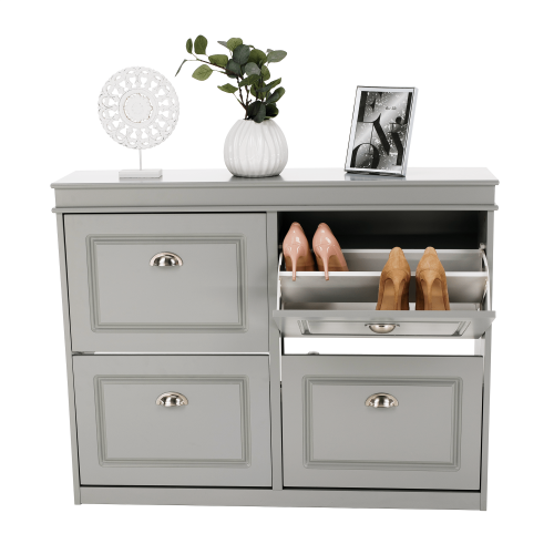 Botník, 2-radový, sivá, SEBER TYP 5