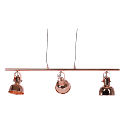 Visiaca lampa v retro štýle, kov, rose gold, AVIER TYP 4