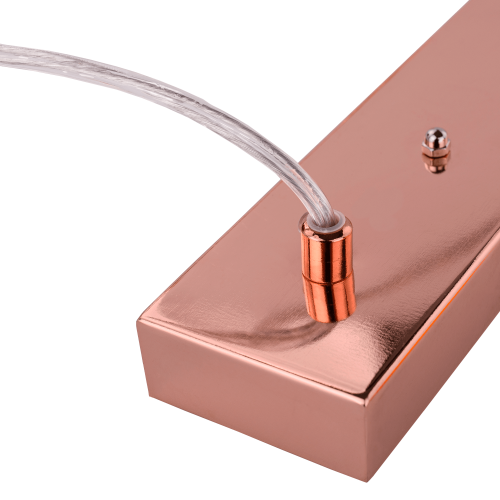 Visiaca lampa v retro štýle, kov, rose gold, AVIER TYP 4