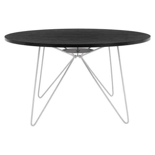 Konferenčný stolík, čierny dub/biela MIKEL NEW