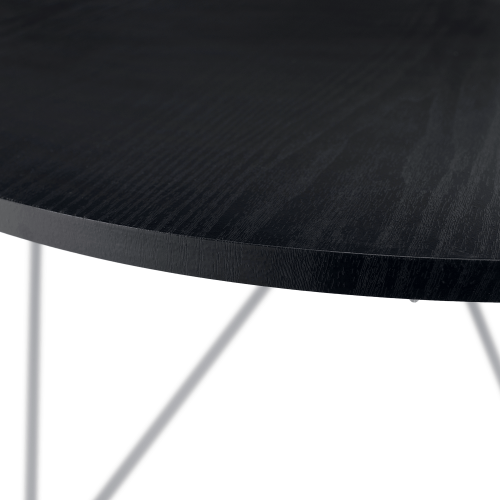 Konferenčný stolík, čierny dub/biela MIKEL NEW