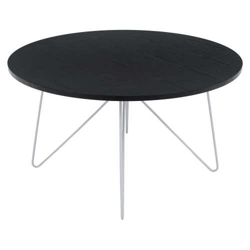 Konferenčný stolík, čierny dub/biela MIKEL NEW