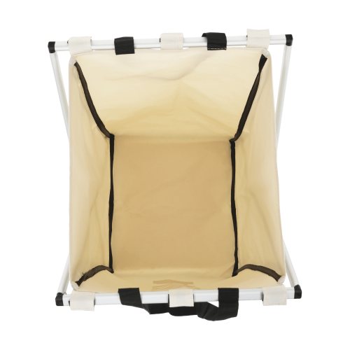 Látkový kôš na bielizeň, sivobéžová, LAUNDRY NEW TYP 1