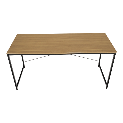 Písací stôl, dub/čierna, 150x60 cm, MELLORA