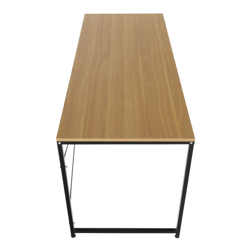 Písací stôl, dub/čierna, 150x60 cm, MELLORA