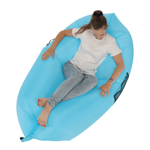 Nafukovací sedací vak/lazy bag, modrá, LEBAG Nafukovací sedací vak/lazy bag, modrá, LEBAG