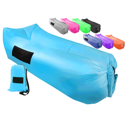 Nafukovací sedací vak/lazy bag, modrá, LEBAG Nafukovací sedací vak/lazy bag, modrá, LEBAG