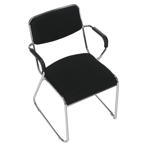 Zasadacia stolička, čierna sieťovina, DERYA NEW