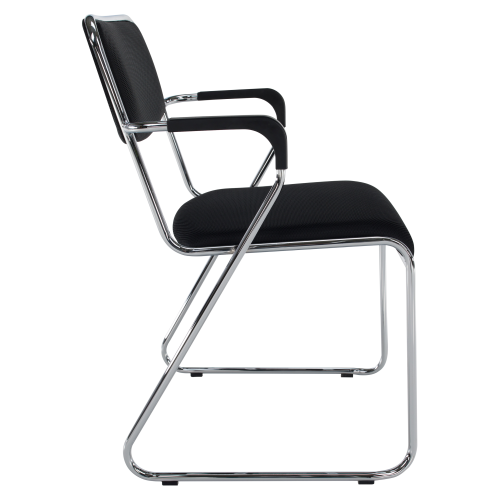 Zasadacia stolička, čierna sieťovina, DERYA NEW