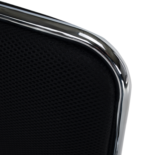 Zasadacia stolička, čierna sieťovina, DERYA NEW