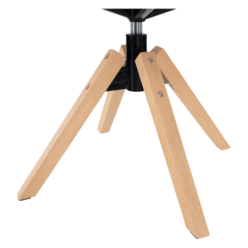 Otočné kreslo, velvet látka, sivohnedá taupe/buk, DALIO