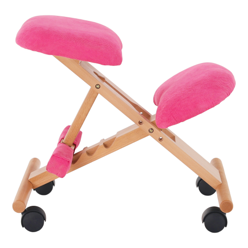 Ergonomická kľakačka, ružová/buk, GROCO