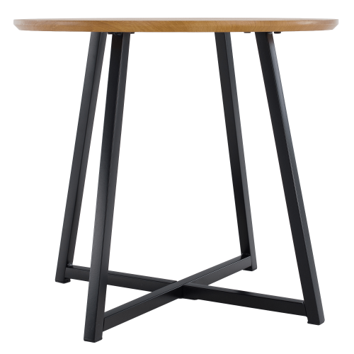 Príručný stolík, dub/čierna, DELIK