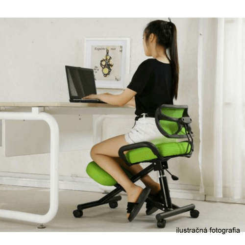 Ergonomická kľakačka, zelená/čierna, RUFUS