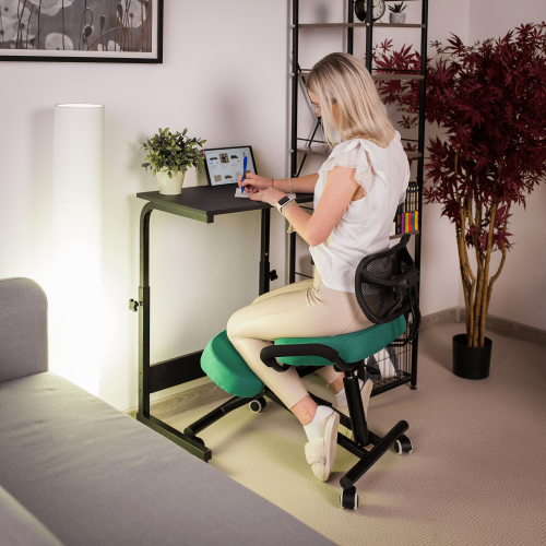 Ergonomická kľakačka, zelená/čierna, RUFUS