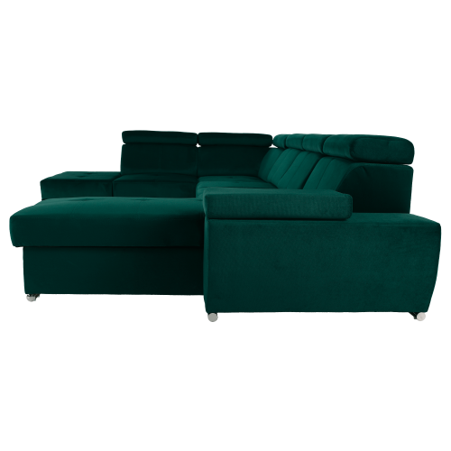 Sedacia súprava, smaragdová, pravá, LAMORA U