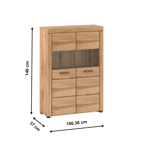 Vitrína, dub apalačský, PUSAN C