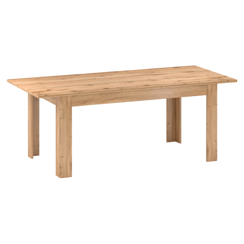 Rozkladací jedálenský stôl, dub apalačský, 160-200x90 cm, PUSAN S Rozkladací jedálenský stôl, dub apalačský, 160-200x90 cm, PUSAN S